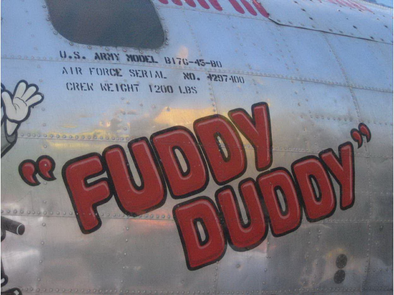 b-17 bomber fuddy duddy nose art